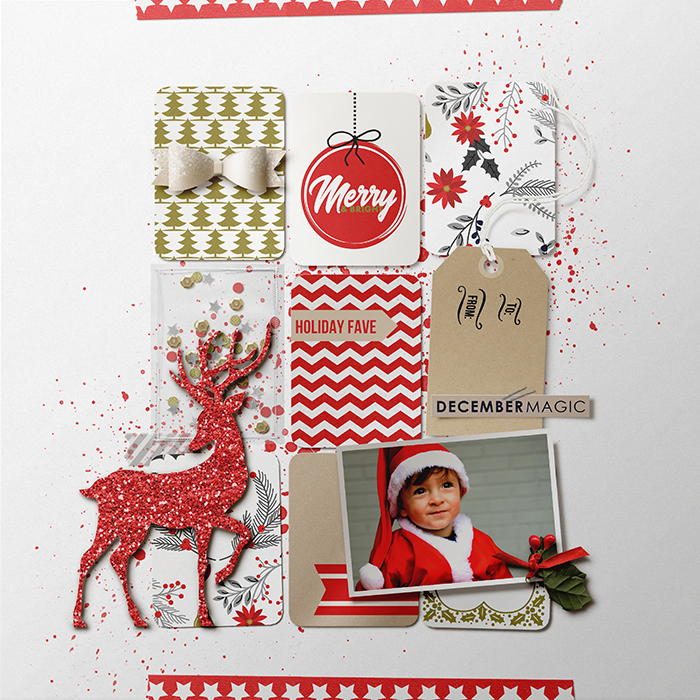 Christmas Project Life / December Daily / Document Your December pages using December collection by Sahlin Studio