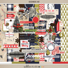 December | Kit by Sahlin Studio - Perfect for Documenting Your December or December Daily album!!