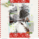 Peace Love Joy Christmas digital scrapbooking layout using Project Mouse (Christmas) Pins + Artsy collection by Britt-ish Designs and Sahlin Studio