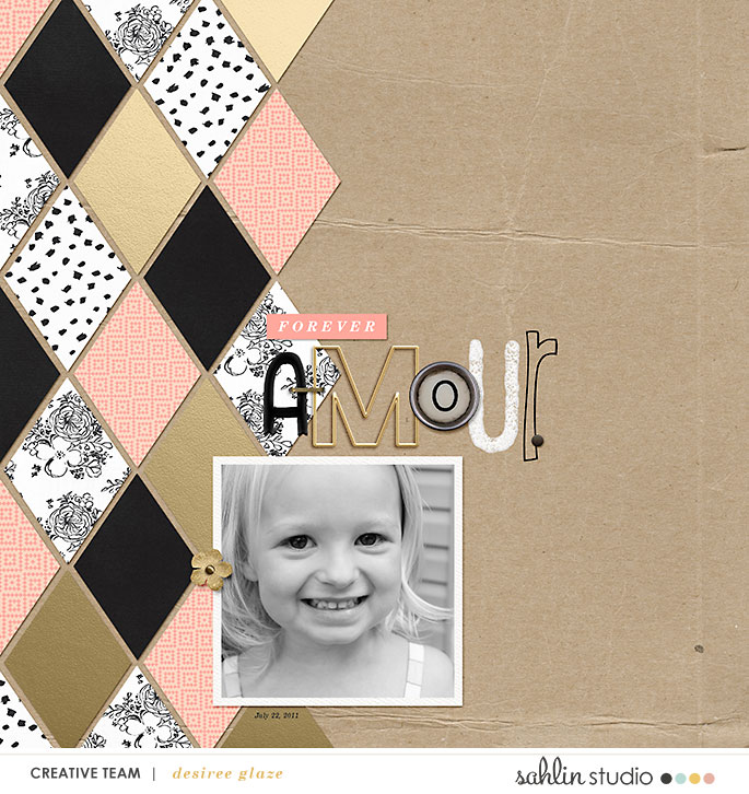 digital scrapbooking layout created by glazefamily3 featuring Me & You by Sahlin Studio