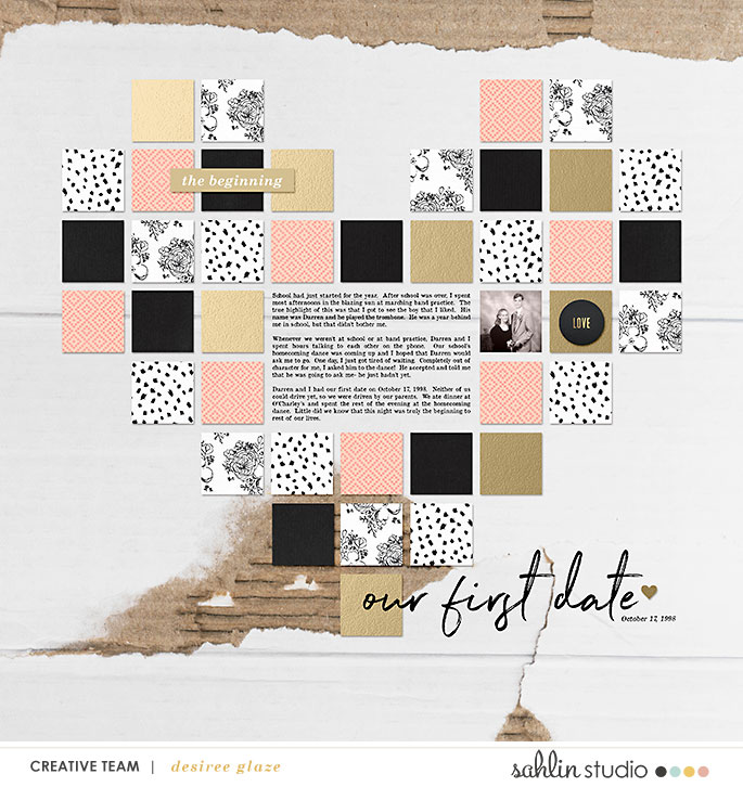 digital scrapbooking layout created by glazefamily3 featuring Me & You by Sahlin Studio