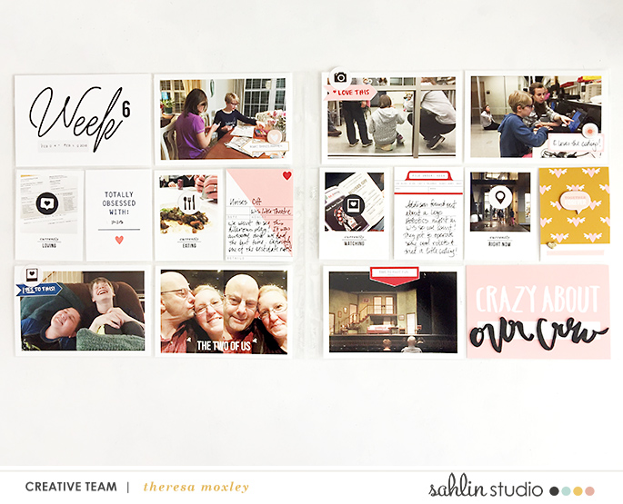 Currently Right Now Project Life page by larkindesign featuring Currently Photo Templates and Flair Icons by Sahlin Studio
