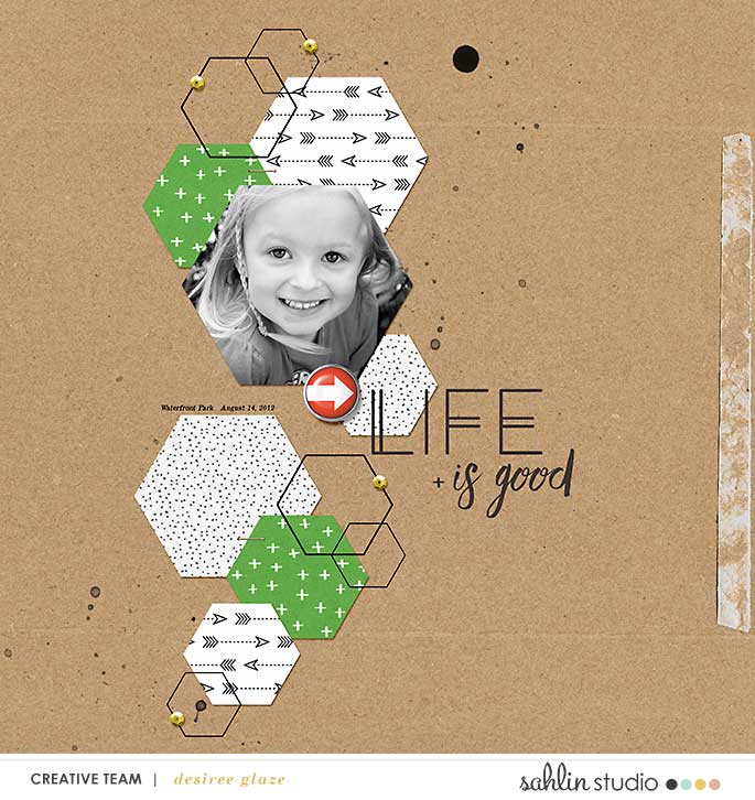 digital scrapbooking layout created by glazefamily3 featuring Highs and Lows by Sahlin Studio