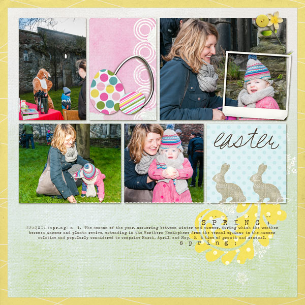 March Template Challenge Winner layout by marijke featuring March 2018 FREE Template by Sahlin Studio