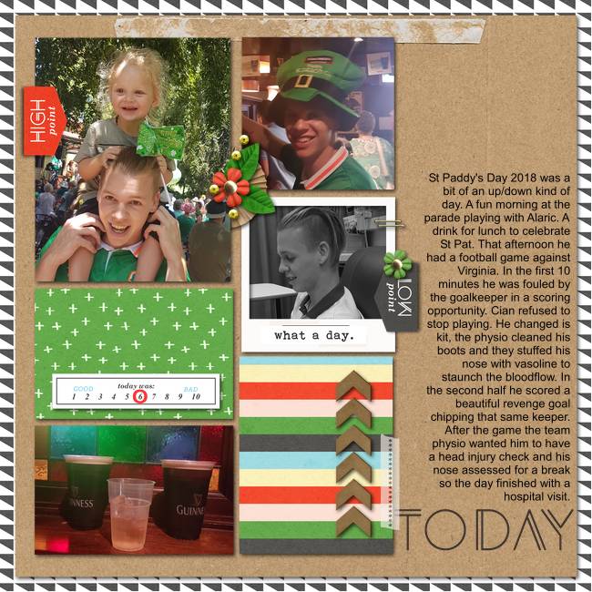 March Featured Product Challenge Winner layout by silent ranks featuring Highs and Lows by Sahlin Studio