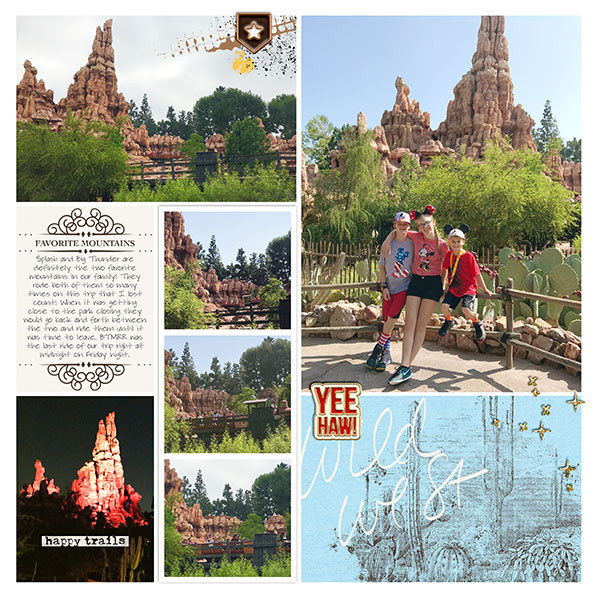 Disney digital project life page using Project Mouse (Frontier): Enamel Pins & Artsy by Britt-ish Designs and Sahlin Studio