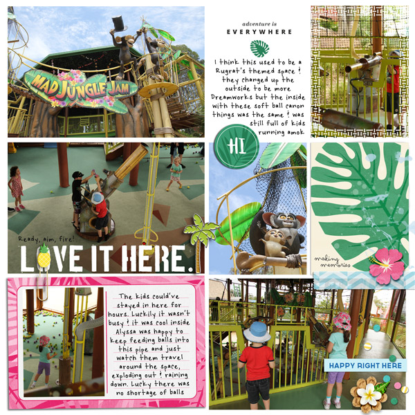 Love it here digital project life page using Project Mouse (Paradise) by Britt-ish Designs and Sahlin Studio