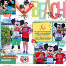 Mickey meet and greet digital scrapbooking page using Project Mouse (Paradise) by Britt-ish Designs and Sahlin Studio