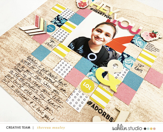 digital scrapbooking layout created by larkindesign featuring April 2018 FREE Template by Sahlin Studio