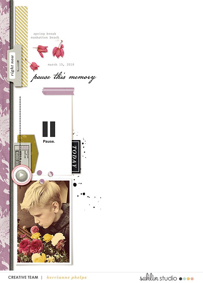 digital scrapbooking layout created by kaphelps featuring May 2018 FREE Template