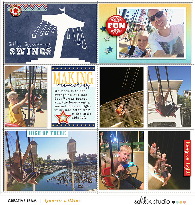 Digital project life page using Project Mouse (Boardwalk): Elements by Britt-ish Designs and Sahlin Studio