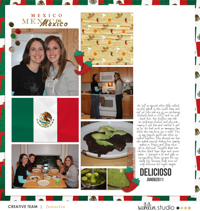 digital scrapbooking layout created by fonnetta featuring Around the World by Sahlin Studio and Britt-ish Designs