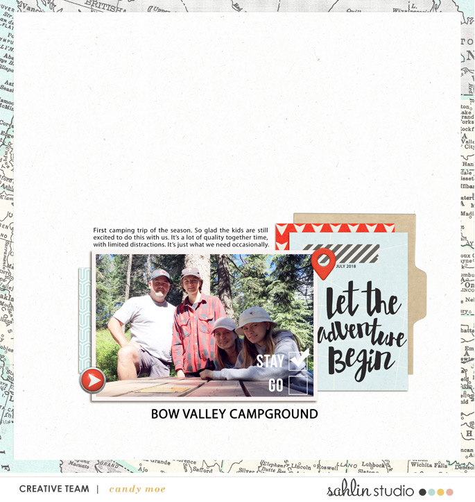 digital scrapbooking layout created by ctmm4 featuring August 2018 FREE Template by Sahlin Studio