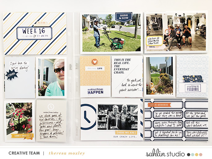 hybrid digital scrapbooking layout created by larkin design featuring The Everyday Routine by Sahlin Studio