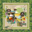 Wild Jungle Adventure Awaits Disney digital scrapbooking page using Project Mouse (Adventure): Artsy & Pins by Britt-ish Designs and Sahlin Studio