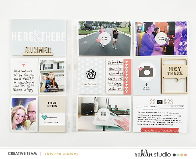 Look at the week - ROUTINES scrapbook Project Life page Photo Rounds by Sahlin Studio
