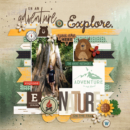 On an Adventure Explore digital scrapbook Project Life page Project Mouse (Wilderness) by Britt-ish Designs and Sahlin Studio