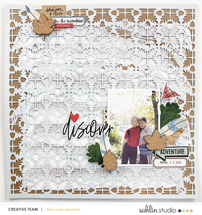 Discover hybrid scrapbook page Project Mouse (Wilderness) by Britt-ish Designs and Sahlin Studio