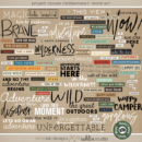 Project Mouse (Wilderness): Word Art by Britt-ish Designs and Sahlin Studio - Perfect for scrapbooking your travels in the wilderness camping, At Wilderness Lodge, Merida Brave, Pocahontas or Chip and Dale in your Project Life albums!!