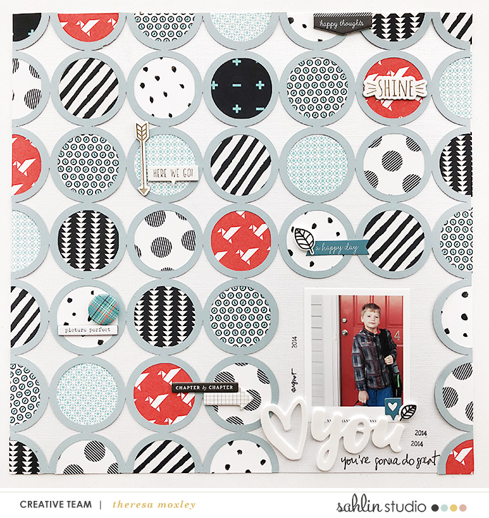 hybrid scrapbooking layout created by larkindesign featuring the 2018 August FREE Template by Sahlin Studio