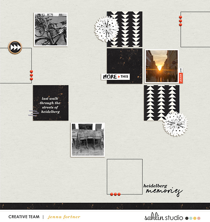 digital scrapbooking layout created by Jenna featuring Simplify by Sahlin Studio