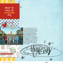 Disney Main Street Memories scrapbook page Project Mouse (Main Street) Artsy and Enamel Pins by Britt-ish Designs and Sahlin Studio