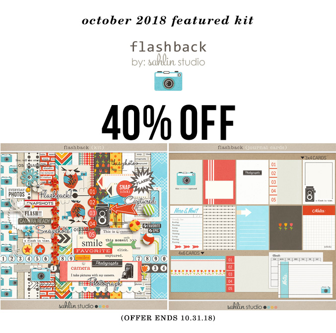 Flashback by Sahlin Studio - October 2018 Featured Products