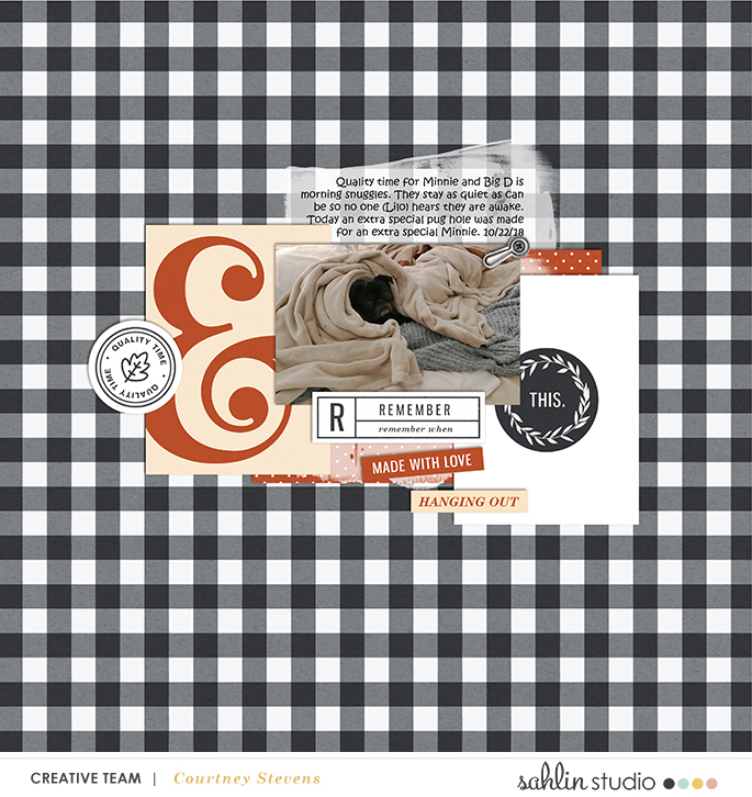 layout created by cnscrap featuring the November 2018 FREE Template by Sahlin Studio