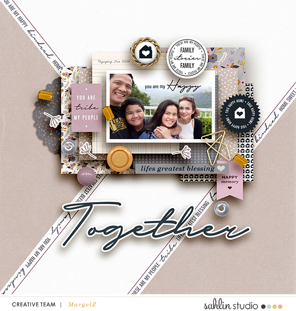 layout created by margelz featuring the November 2018 FREE Template and Kindred by Sahlin Studio