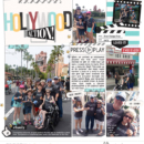 Disney Hollywood Studios ACTION digital Project Life scrapbooking layout using Project Mouse (Movies) by Britt-ish Designs and Sahlin Studio