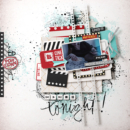 Movie Tonight digital scrapbooking layout using Project Mouse (Movies) by Britt-ish Designs and Sahlin Studio