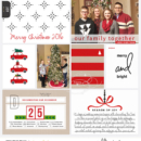 December / Christmas digital Project Life page Home for the Holidays collection by Sahlin Studio - Perfect for Documenting Your December (DYD) or your Christmas!