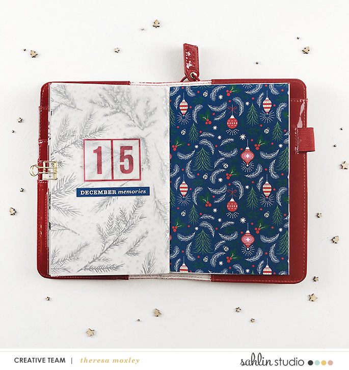 December Daily / Project Life page using the Home for the Holidays collection by Sahlin Studio - Perfect for Documenting Your December (DYD) or your Christmas!