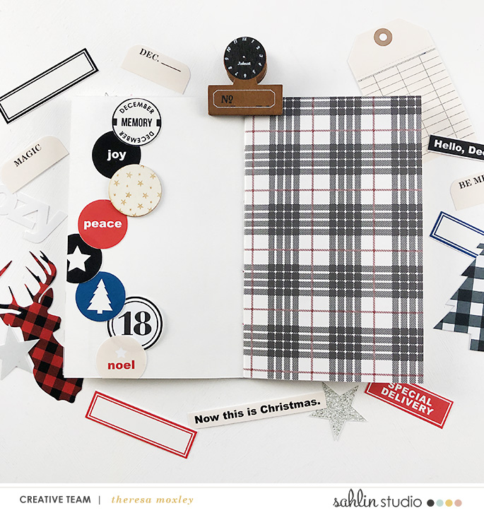 december daily foundation page created by larkindesign featuring Mad for Plaid by Sahlin Studio