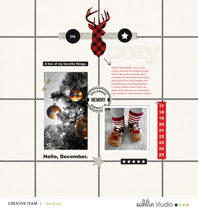 digital scrapbooking layout created by deekaa featuring Mad for Plaid by Sahlin Studio