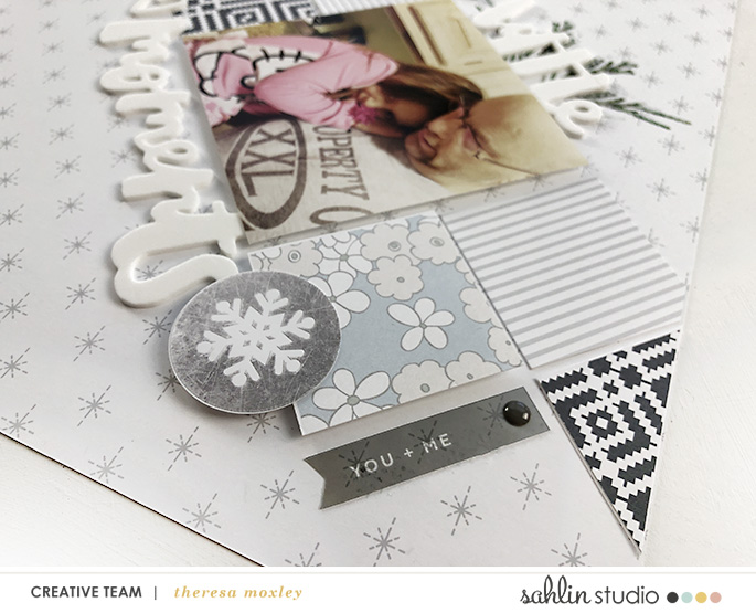 digital scrapbooking layout created by larkin design featuring the February 2019 Free Template by Sahlin Studio