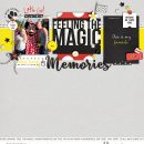 Disney Feeling the Magic digital scrapbooking layout using Project Mouse (Vibes) Elements by Britt-ish Designs and Sahlin Studio
