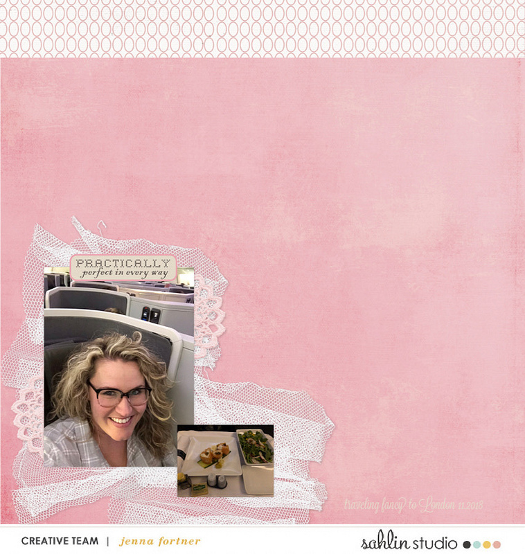 digital scrapbooking layout created by Jenna featuring Practically Perfect by Sahlin Studio