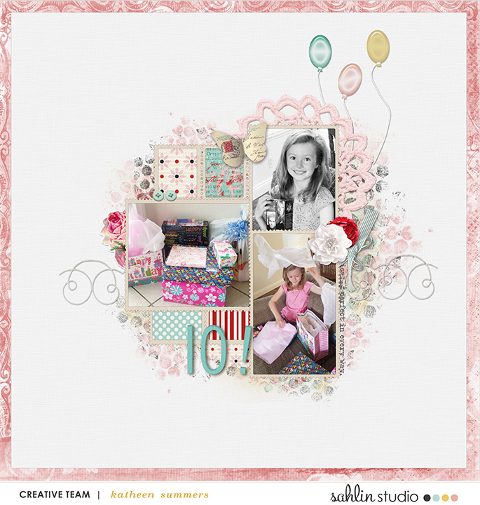 digital scrapbooking layout created by Kathleen Summers featuring Practically Perfect by Sahlin Studio