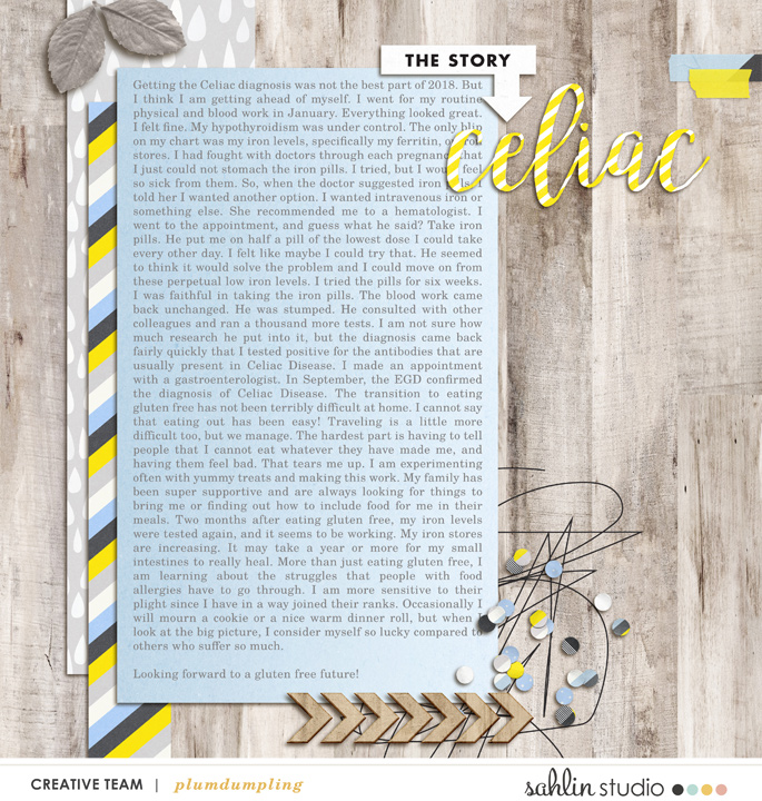 digital scrapbooking layout created by plumdumpling featuring Rough Times by Sahlin Studio