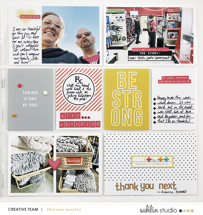 hybrid scrapbooking layout created by larkindesign featuring Ouch by Sahlin Studio