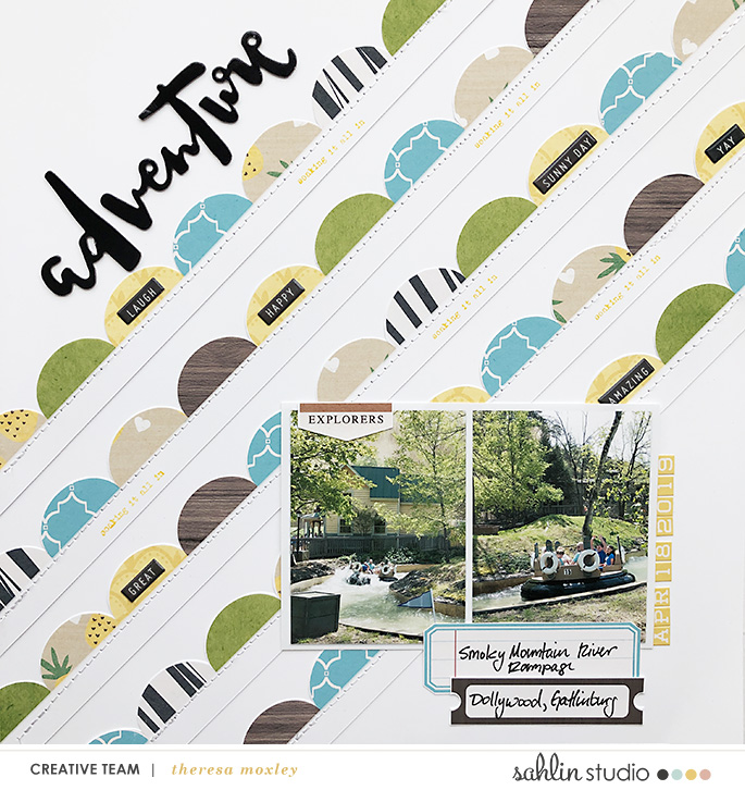 hybrid scrapbooking layout created by larkindesign featuring the May 2019 FREE Template by Sahlin Studio