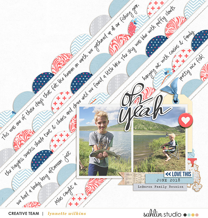 digital scrapbooking layout created by lynnette featuring the May 2019 FREE Template by Sahlin Studio