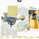 Spring digital scrapbooking layout using Spring Stories by Sahlin Studio - Perfect for spring, easter, park scrapbooking or in your Project Life!!