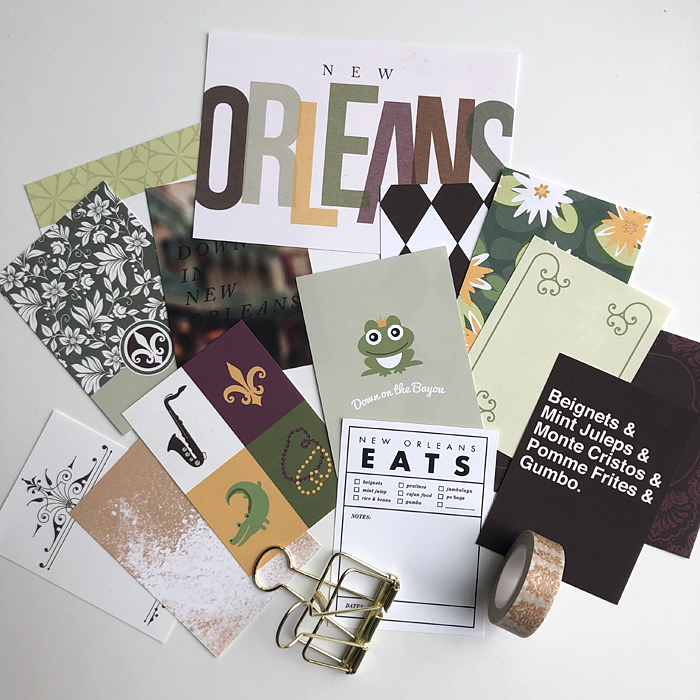 Project Mouse (New Orleans): Journal Cards by Britt-ish Designs and Sahlin Studio - Perfect for your scrapbooking your New Orleans, Tiana, Bayou Moments in your Disney Project Life or Project Mouse album