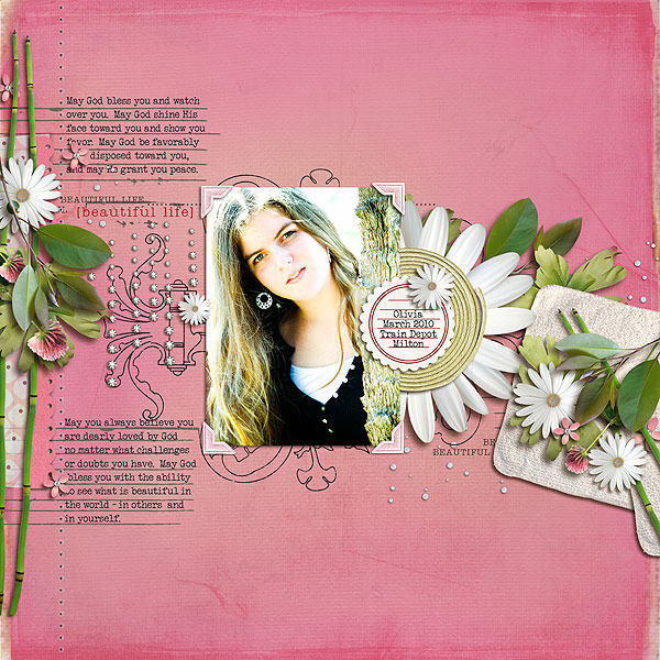 digital scrapbooking layout featuring Rejuvenate by Sahlin Studio