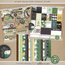 Project Mouse (New Orleans): BUNDLE by Britt-ish Designs and Sahlin Studio - Perfect for your scrapbooking your New Orleans, Tiana, Bayou Moments in your Disney Project Life or Project Mouse album