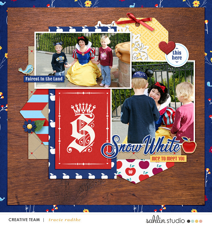 Sahlin Studio, Digital Scrapbooking DesignsProject Mouse (Princess) Snow  White, Kit - Sahlin Studio