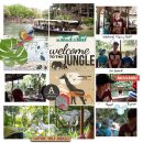 Disney Welcome to the Jungle Cruise digital scrapbook layout using Project Mouse (Animal) | Artsy & Pins by Britt-ish Designs and Sahlin Studio