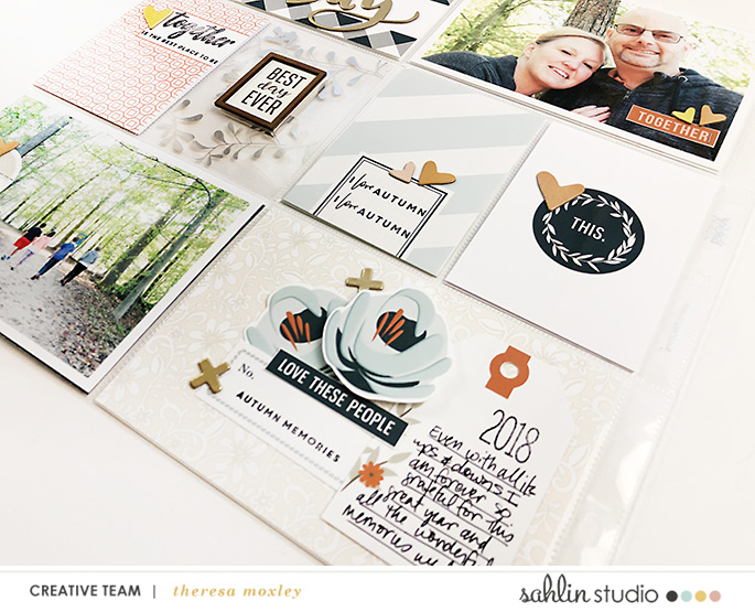 hybrid scrapbooking layout created by Theresa Moxley featuring Gather by Sahlin Studio